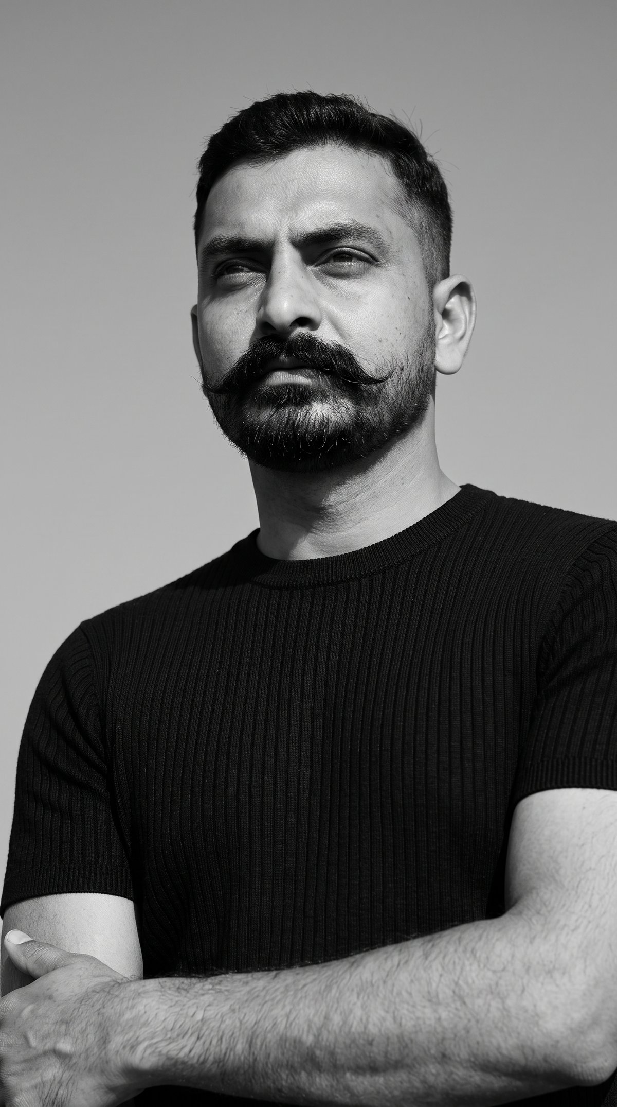Nanobanana prompt example — Ultra-Realistic Black-And-White
