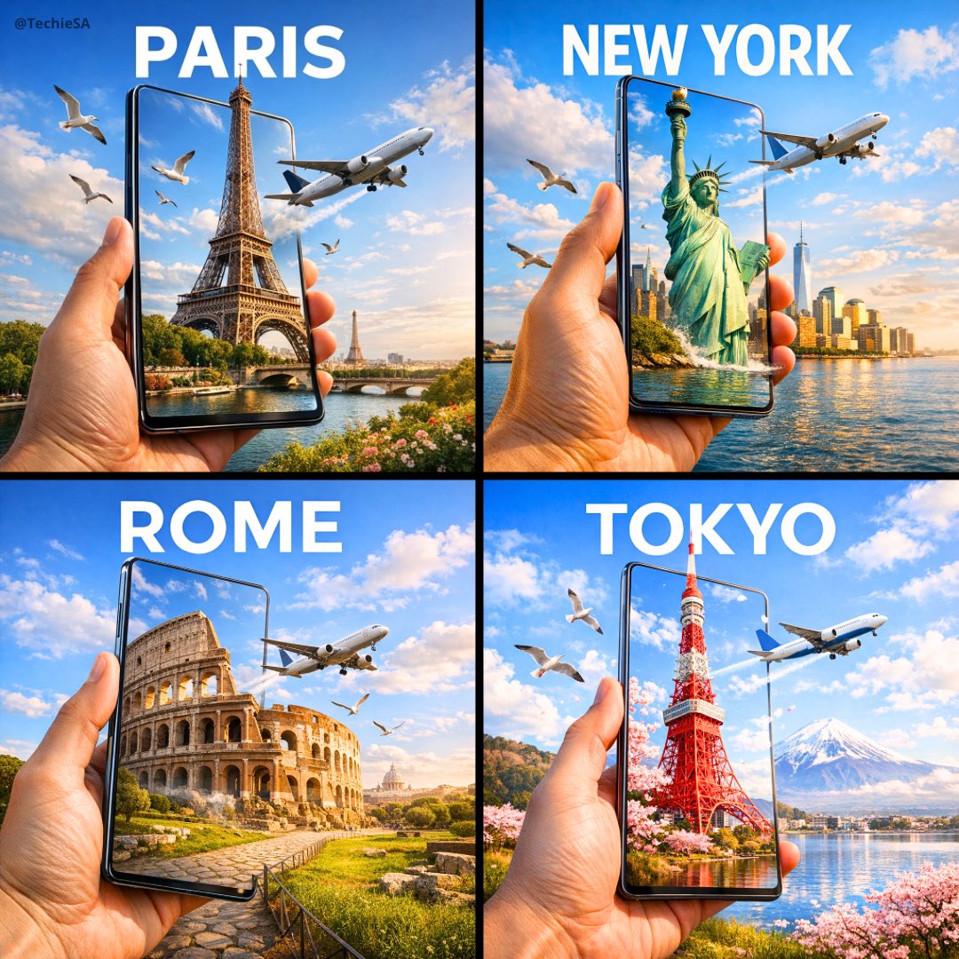 GPT Image prompt example — Hyper-Realistic Travel Advertisement