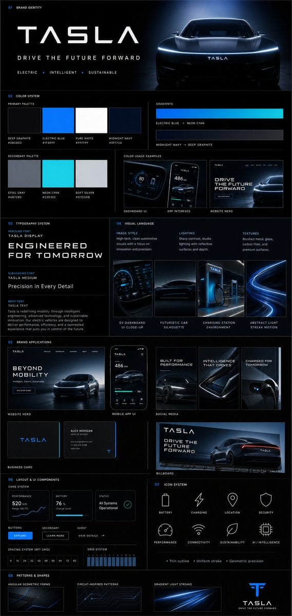 GPT Image prompt example — Premium Vertical Brand Guideline