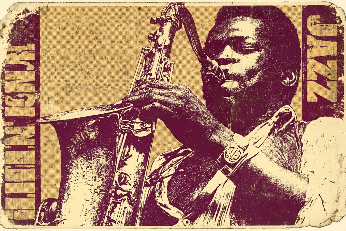 other prompt example — Lithograph Poster Of, Printed in Vintage