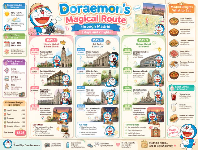 Vertical infographic illustrated with a kawaii aesthetic and premium travel guide-style design, insp