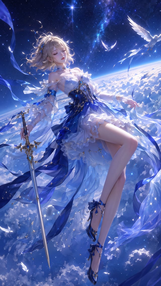9:16 vertical, high-precision 3D CG oriental fantasy female character poster, 3D CG oriental fantasy