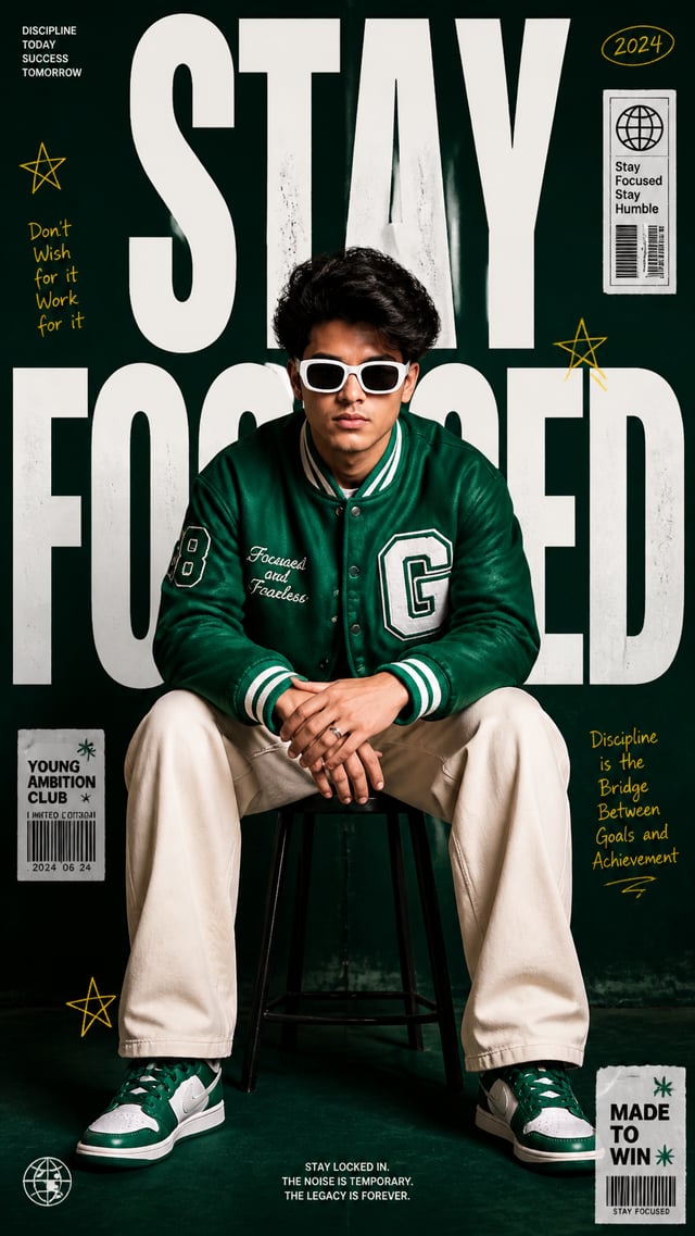 Use the uploaded face as the exact facial reference.A premium 9:16 streetwear editorial advertising 