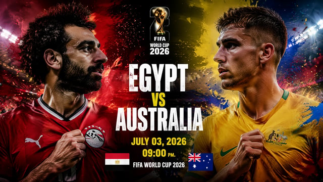 ULTRA-REALISTIC FIFA WORLD CUP 2026 MATCH POSTER, SALAH VS CONOR METCALF, epic international footbal
