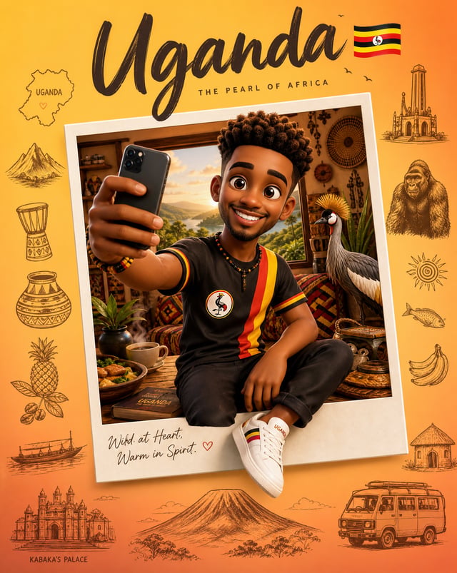 Create a premium collectible travel poster in a cute stylized 3D cartoon/Pixar-inspired aesthetic.