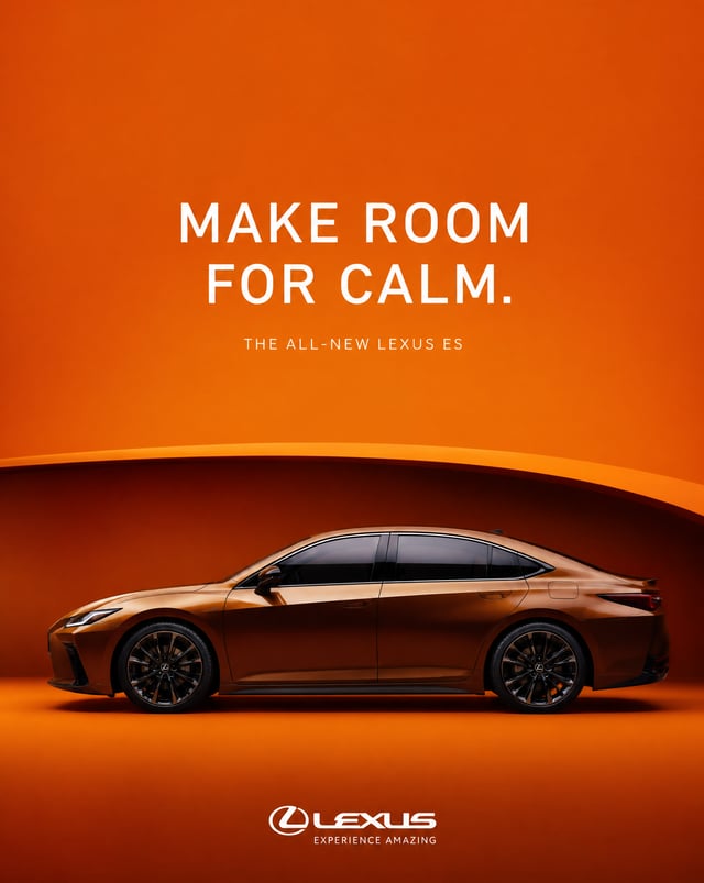 Create an ultra-premium conceptual automotive campaign poster for [AUTOMOTIVE BRAND + MODEL].