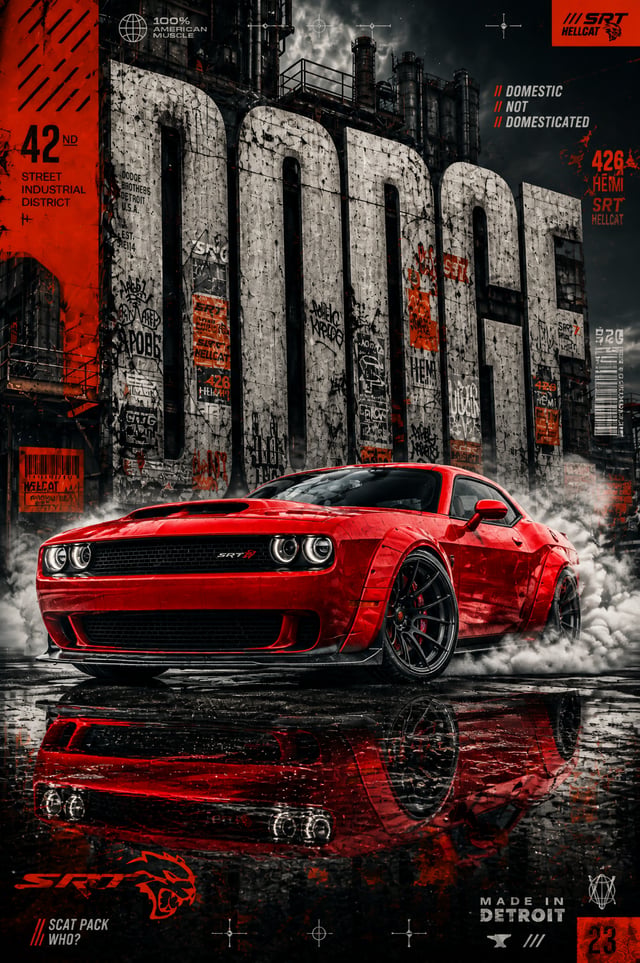 MASTERPIECE AUTOMOTIVE POSTER featuring a [CAR MODEL] finished in [PRIMARY COLOR], dominating the fo