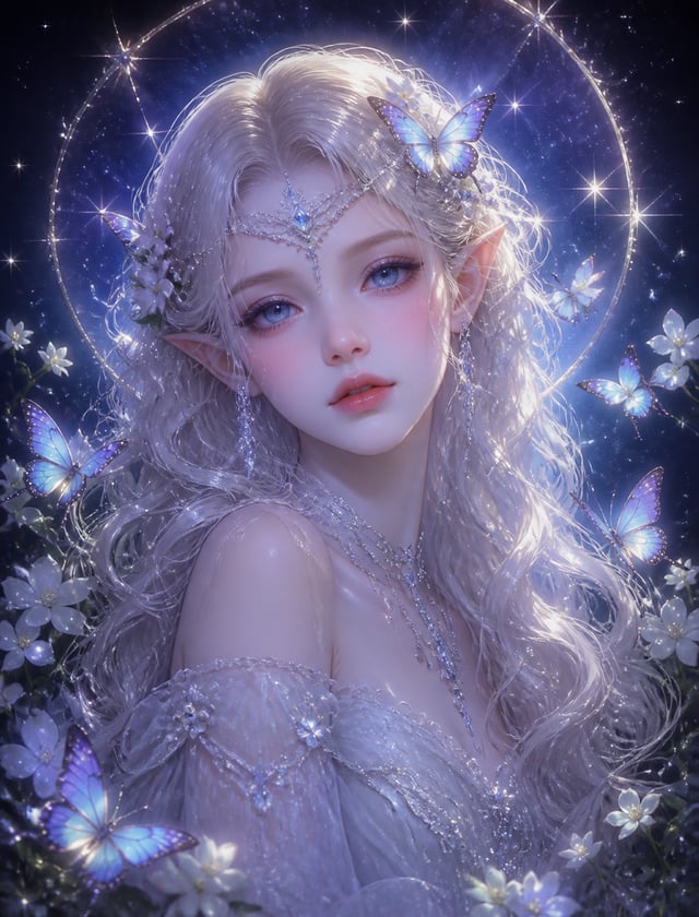 masterpiece, best quality, ultra detailed fantasy oil painting, soft glow lighting, bust portrait of