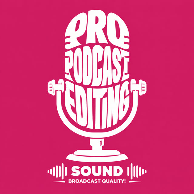 Create a typographic illustration shaped like a [RETRO STYLE MICROPHONE], where the text [Pro Podcas