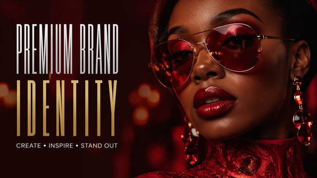 A glamorous nightlife promotional poster 16:9 aspect ratio. A close-up portrait of an elegant Black 