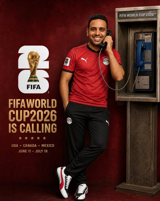 Create an ultra-premium FIFA World Cup 2026 global advertising campaign poster featuring the same ma