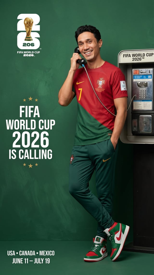 Generate images: Create an ultra-premium FIFA World Cup 2026 global advertising campaign poster feat