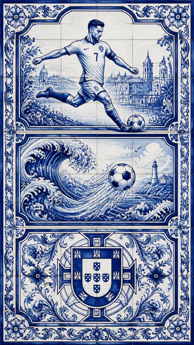 Portugal – Azulejo Tile Illustration Style
