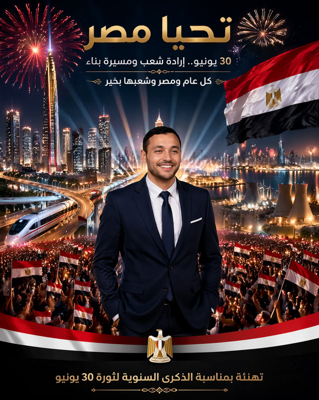 استخدم الشخص الموجود في الصورة المرفقة كما هو تمامًا مع الحفاظ الكامل على ملامح الوجه والتفاصيل الوا