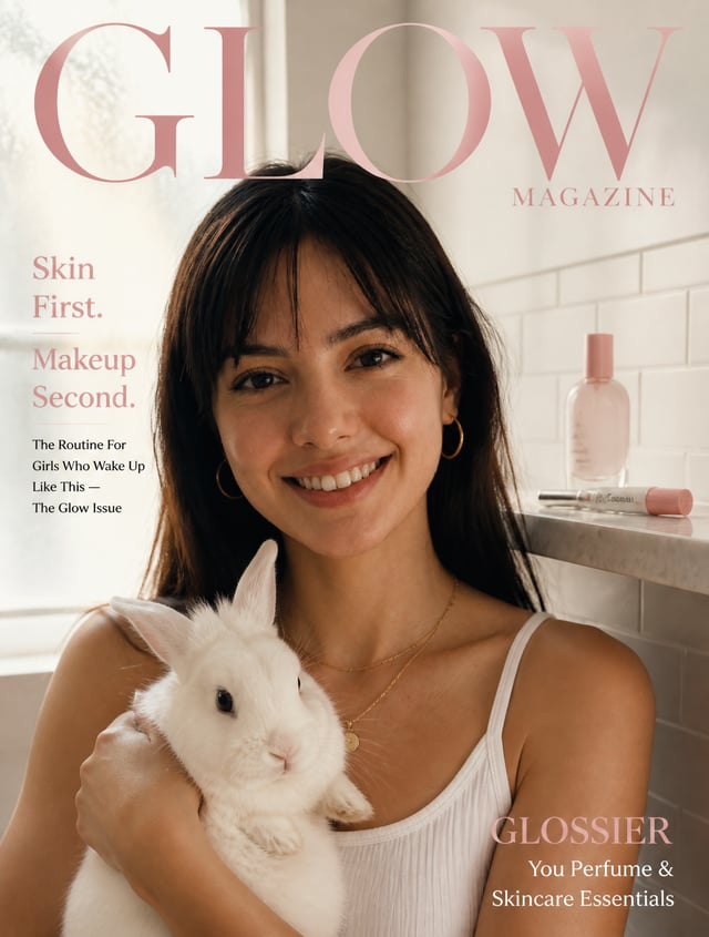 [SUBJECT]: A naturally beautiful girl with glowing no-makeup makeup skin in a white cotton tank top,