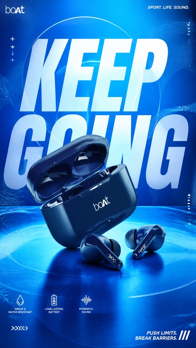 A premium commercial sports-lifestyle advertising poster.Central Subject: