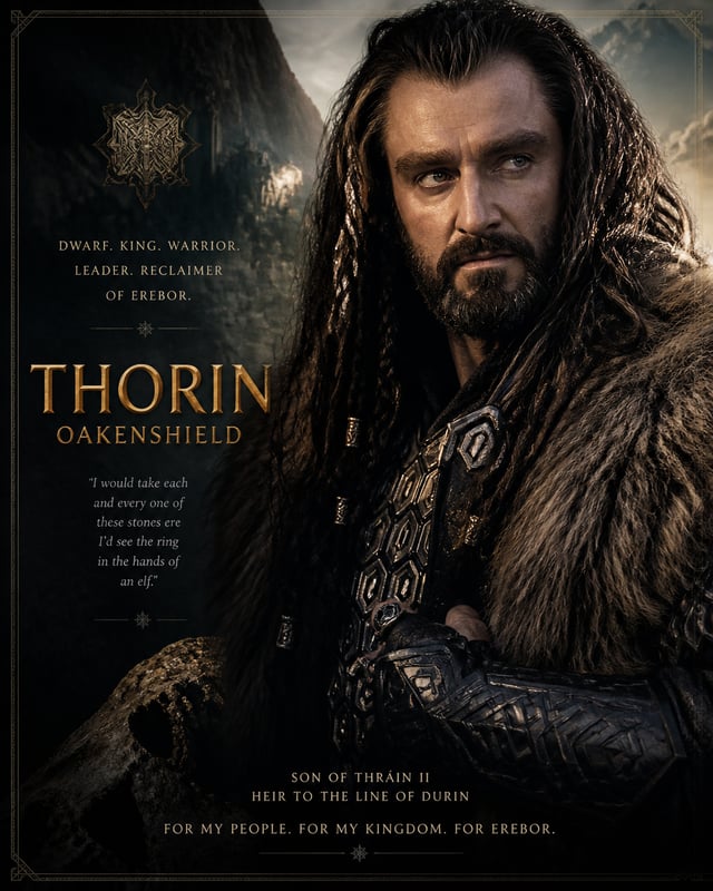 character poster for  "Thorin Oakenshield"