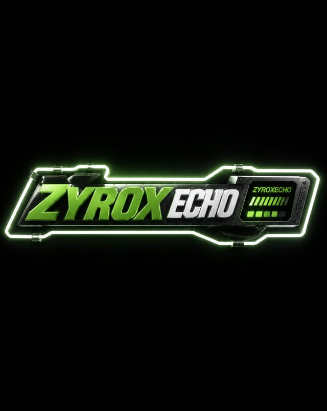 CREATE A ZYROX ECHO LOGO TAKE  THAT IMAGE AS A REFERRENCE EXACTLY LIKE THAT BUT ACCORDING TO ZYROXEC