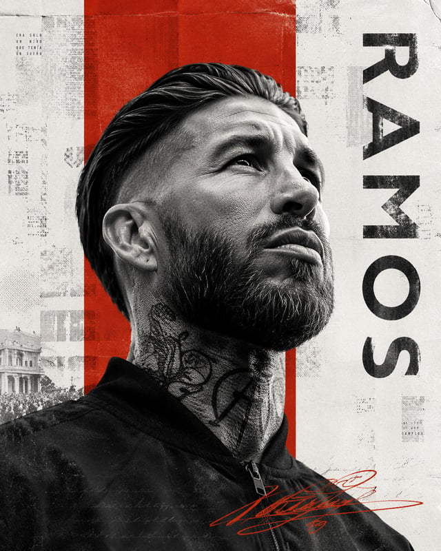 Minimalist Editorial PosterUltra-realistic black-and-white portrait of [ramos], low-angle 45° front-