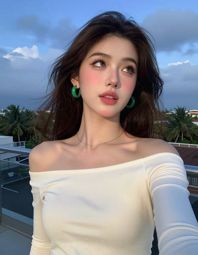 {  "project_type": {    "name": "Ultra-Realistic Outdoor Selfie Portrait",    "style": "Photorealist