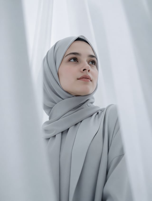 A low-angle, medium close-up portrait of the exact person from the uploaded reference image. Preserv