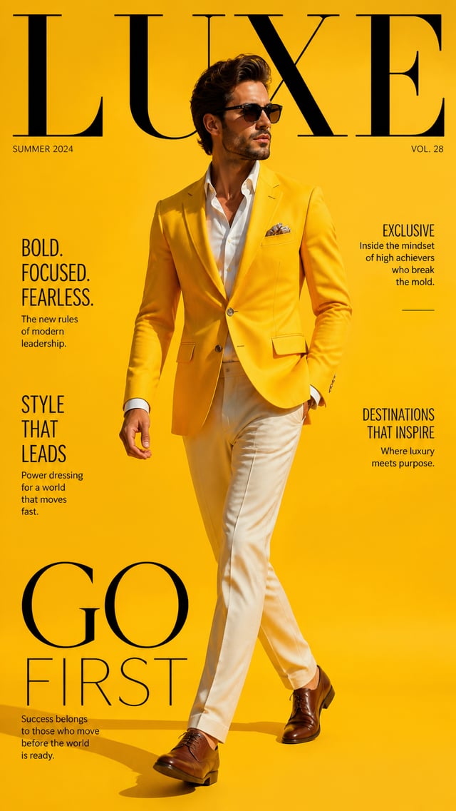 Luxury men's campaign.