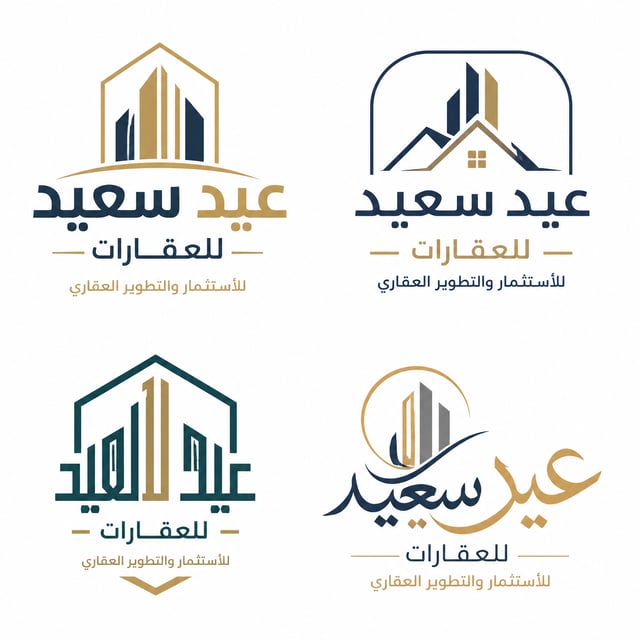 Logo PromptArabic typography logo design, custom Arabic lettering,Using free Arabic script, while ad