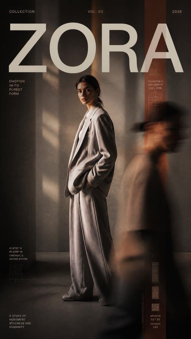 # SPATIAL EDITORIAL POSTER GENERATOR### Luxury Editorial Portrait CollectionObjectiveCreate a 9:16 p