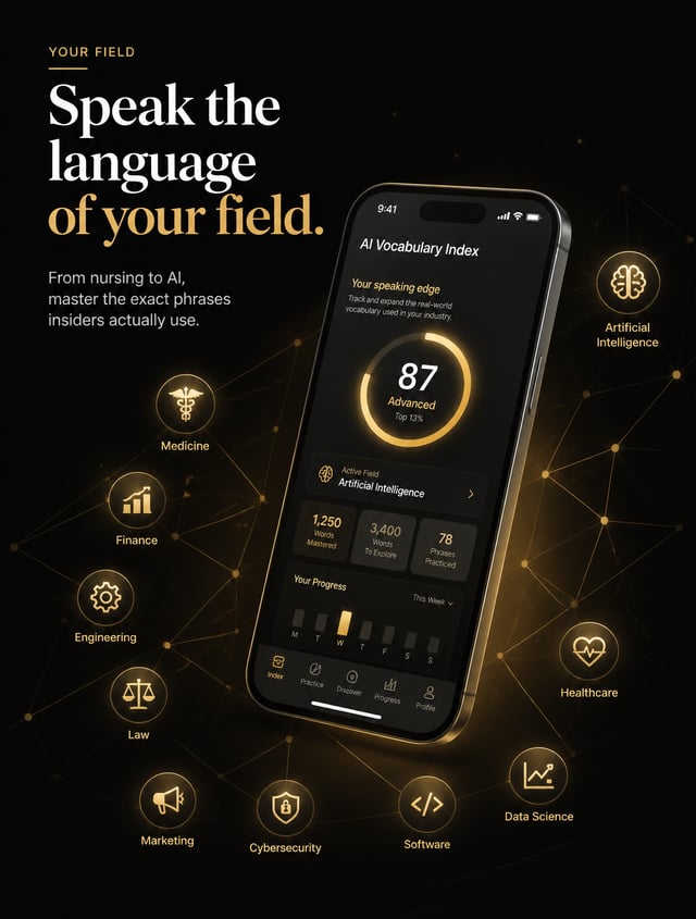 Create an ultra-premium Apple App Store and Google Play Store screenshot for the language learning a