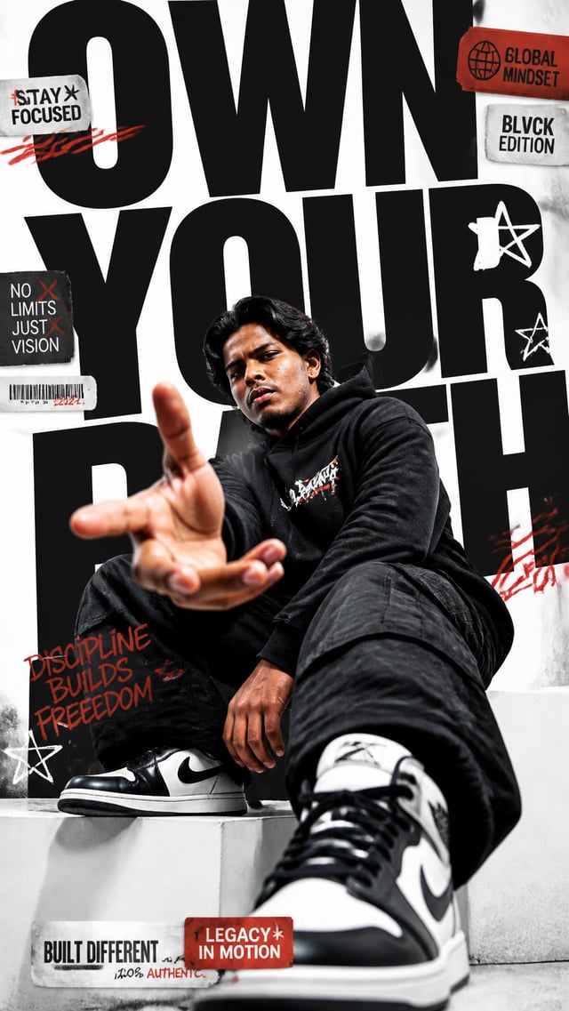 Use the uploaded face as the exact facial reference.A premium 9:16 streetwear editorial advertising 