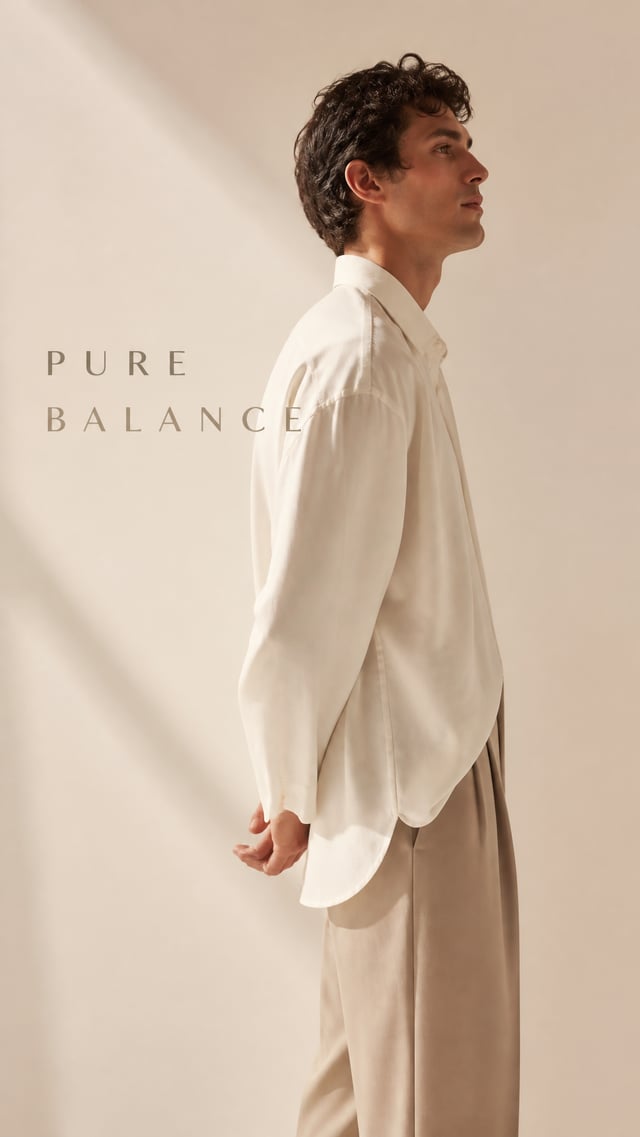 Premium minimalist fashion campaign.