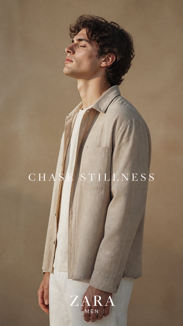 Luxury Zara Men editorial.