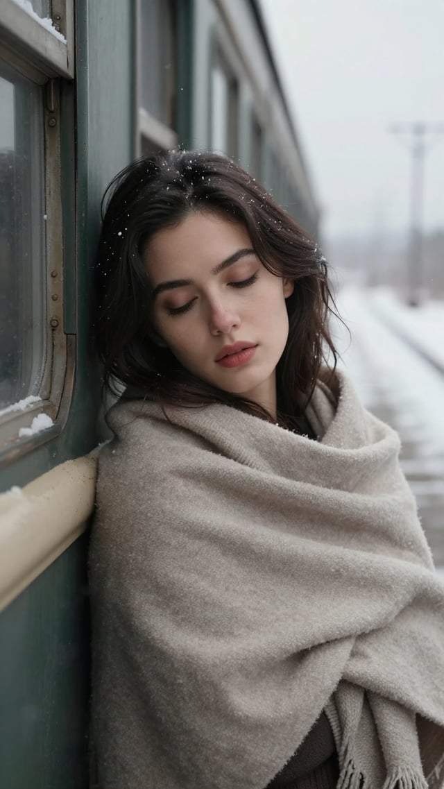 Digital close up photo of a beautiful woman, dark brown hair, brown eyes, clear focus, high resoluti