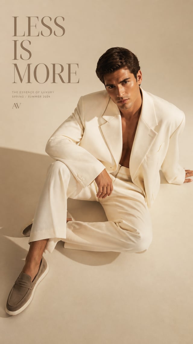 Luxury men's editorial.