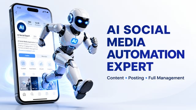 Create a clean, futuristic marketing banner in a premium 3D commercial style, designed for an AI app
