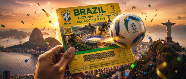 Adopt Brazil's most iconic landmarks, famous stadiums, national team colors, and football culture el