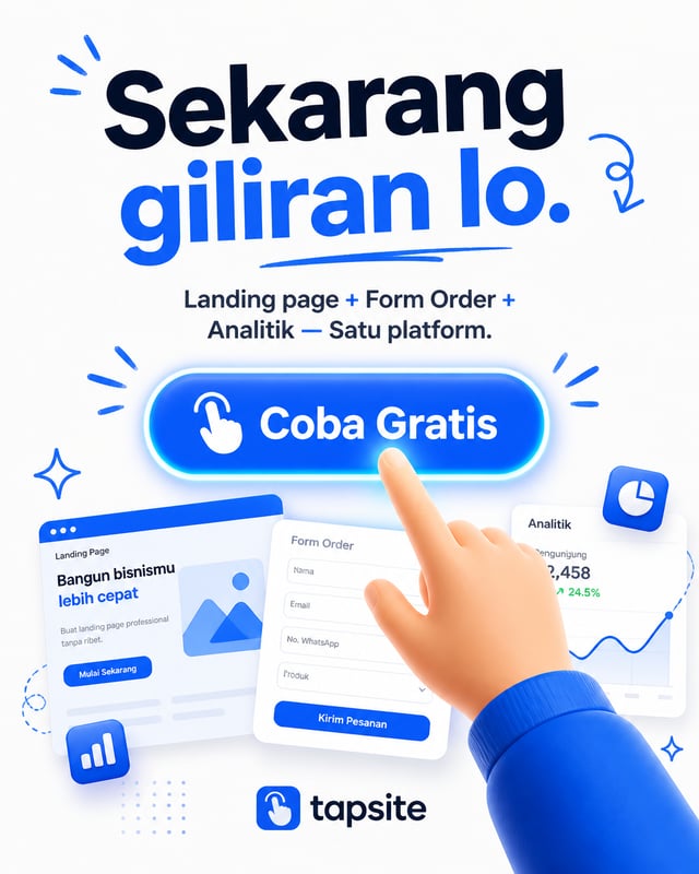 Create a vertical 4:5 (1080x1350) mixed-style visual: A bold CTA card design. A hand reaching toward