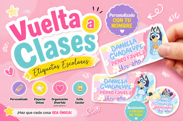 Crear un póster promocional de 3: 2 cuadrado de moda para etiquetas escolares utilizando la imagen d
