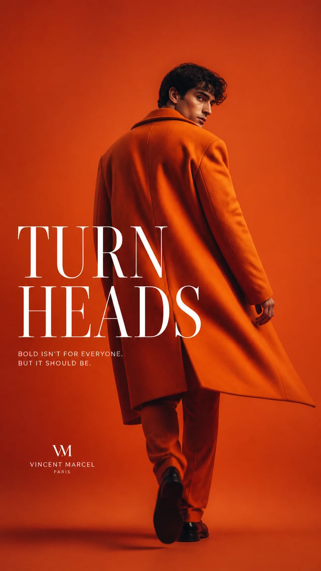Luxury menswear editorial.