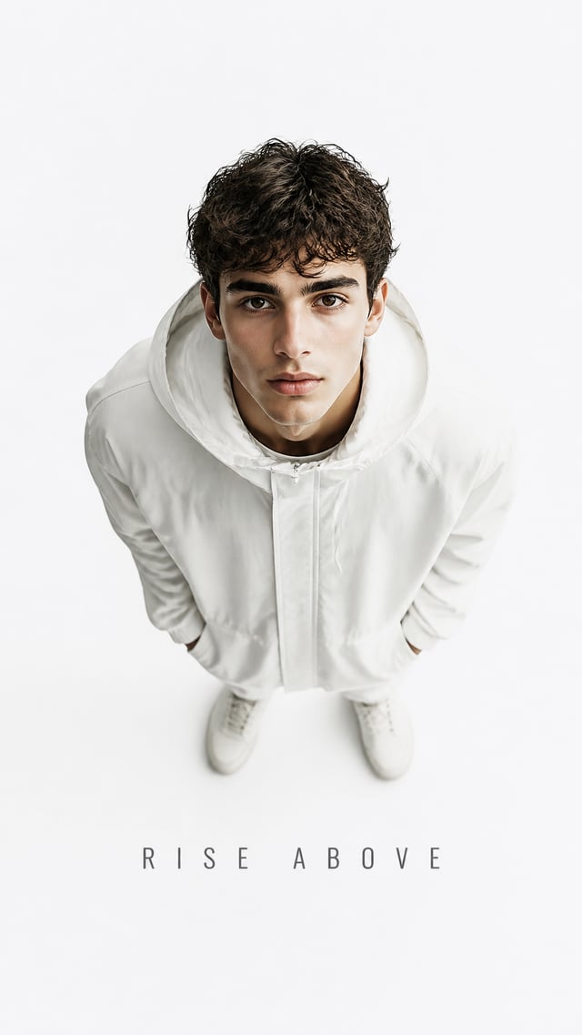 Luxury editorial portrait.