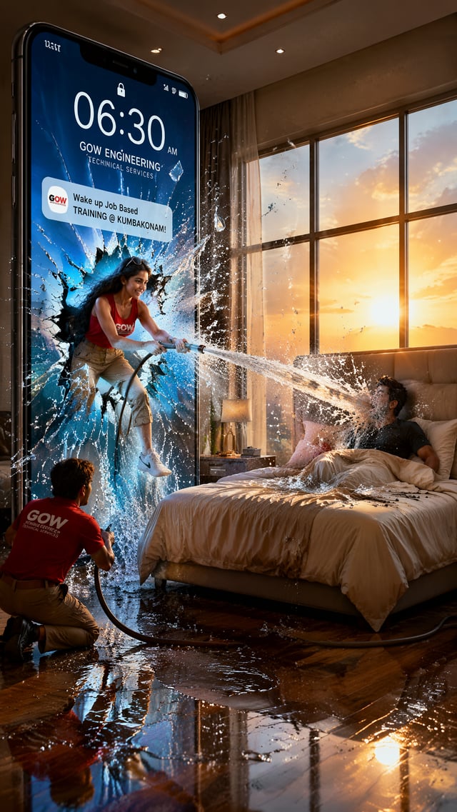 @Create image Ultra-Realistic Cinematic Surreal Bedroom Wake-Up – AI Image Generation Prompt Prompt: