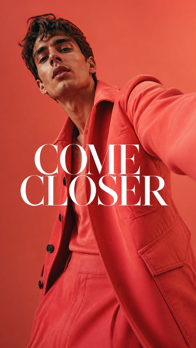 Luxury fashion editorial.