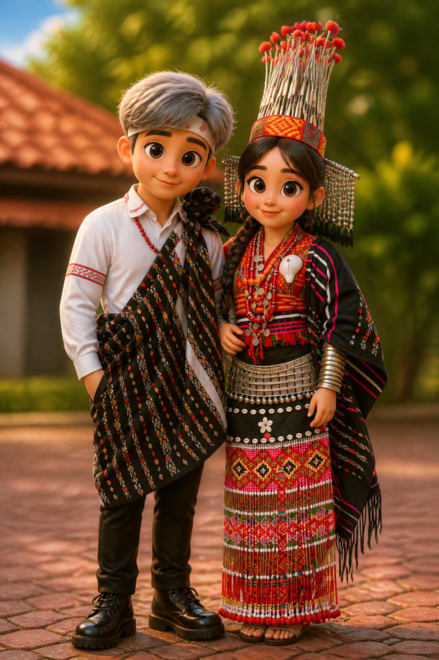 Pixar-style 3D characters