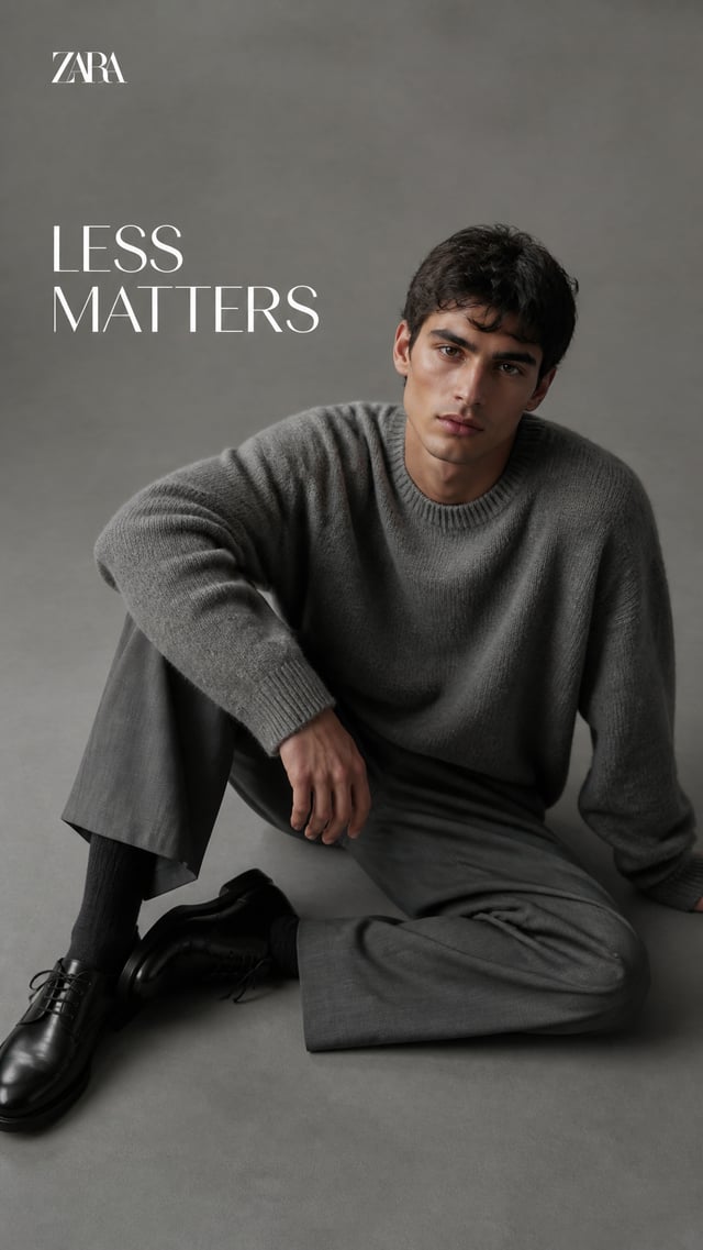 Luxury menswear editorial.