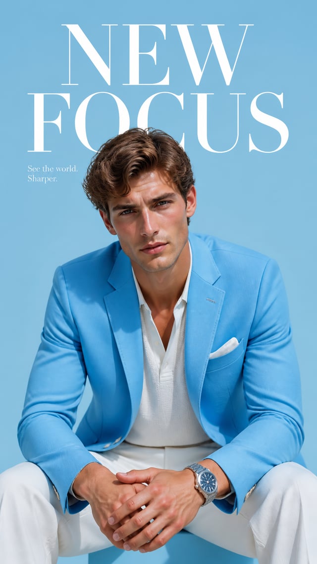 Luxury fashion editorial.