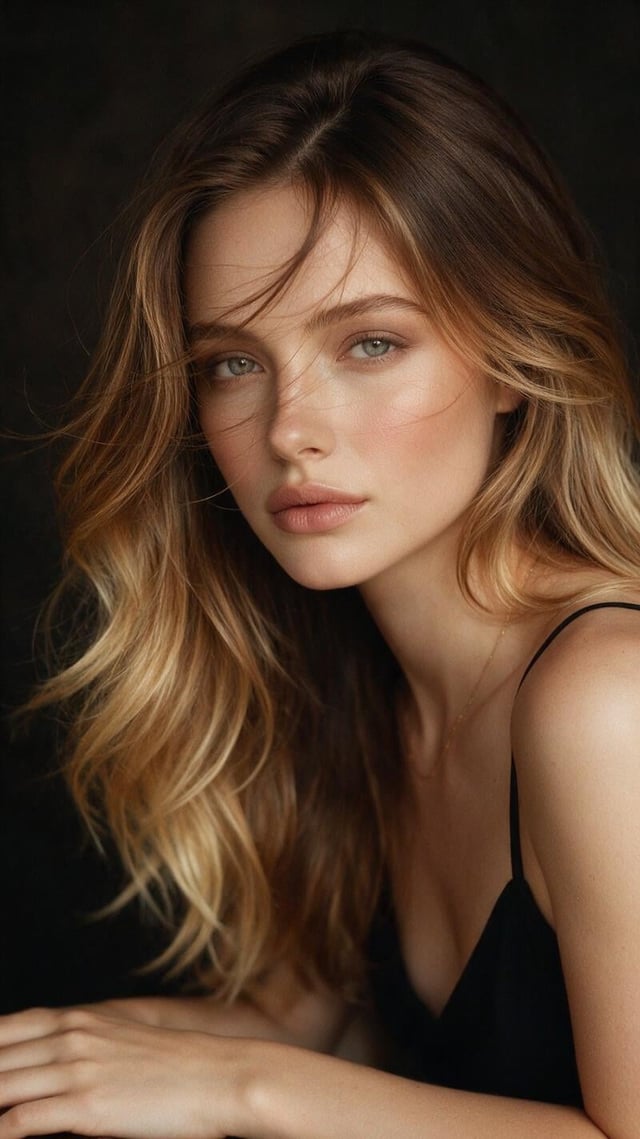 @Create image Create an ultra-realistic vertical close-up beauty portrait of a beautiful young adult