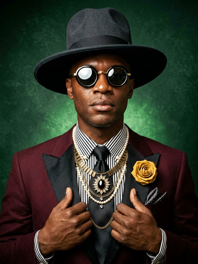 Create an ultra-realistic high-fashion studio portrait in a vertical 4:5 composition.SUBJECTAn elega