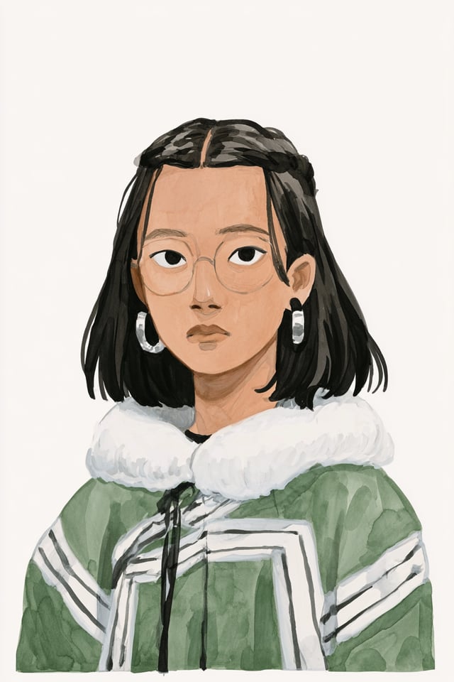 girl the character in reference image 1