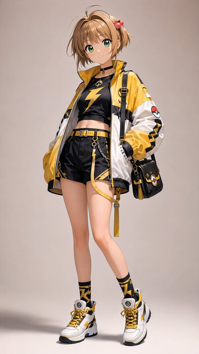 PROMPT EDITABLE: DISEÑO DE OUTFIT INSPIRADO EN [POKÉMON]Diseña un outfit femenino moderno, juvenil y