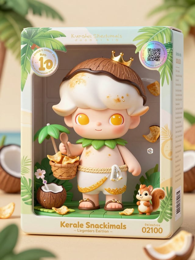🥥 Coconut Chip Kid – Premium Collectible Toy Prompt"Coconut Chip Kid", an irresistibly adorable pre